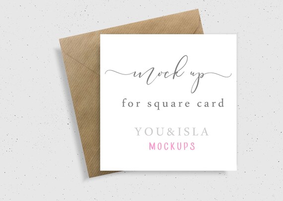 2x Styled Stock Photography Square Card Stationery Mockup Etsy