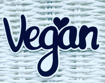 Car stickers: Vegan. Vegan static cling on. Vegan car stickers.