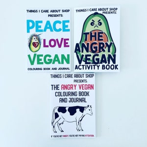 The Angry Vegan Activity Book vegan activism stickers. image 8