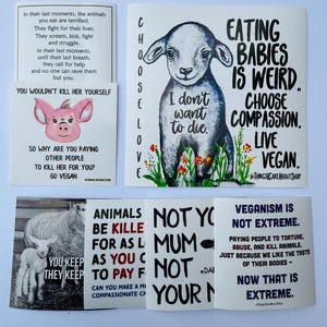 100 Vegan Aktivismus Aufkleber