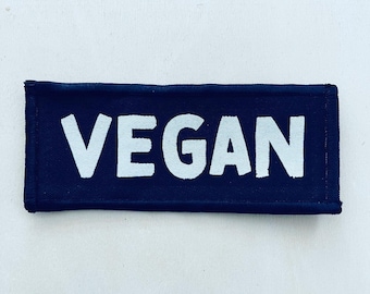 Vegan - iron on patch.