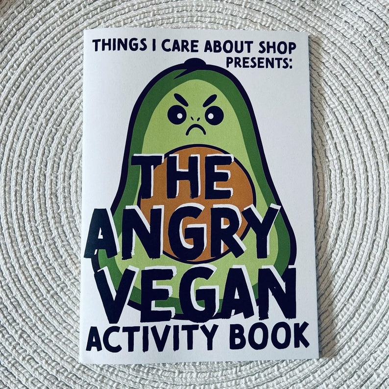 The Angry Vegan Activity Book vegan activism stickers. image 3