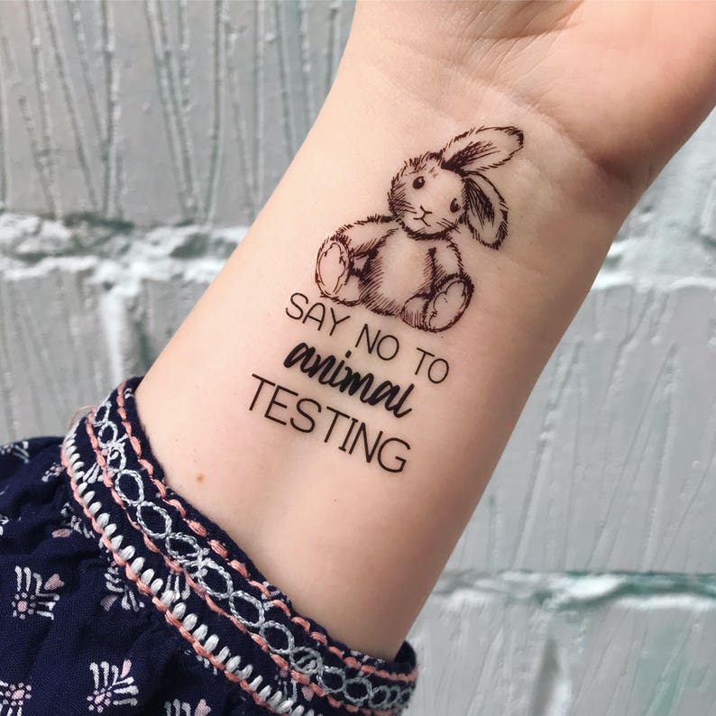 Vegan Love temporary tattoo set. Vegan temporary tattoo. Etsy