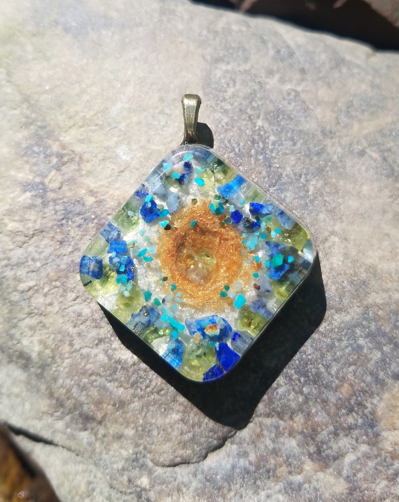 ABUNDANCEOrgone PendantOrgone Energy NecklaceOrgone Energy JewelryOrgone Energy PendantOrgone NecklaceShungiteQuartzGemstones