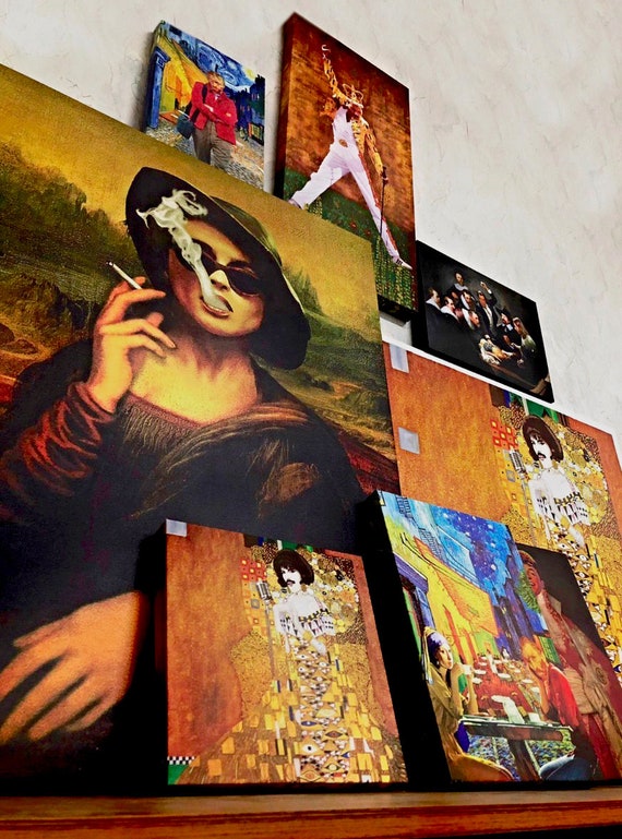 Art and the City frida Kahlo, Mona Lisa failunfailunmefailun - Etsy