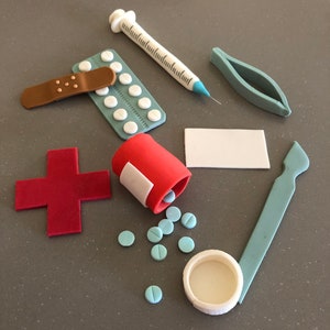 Doctor fondant cake topper set | Doctor theme Cake | Nurse Theme Cake set | Nurse theme cake set| Medical theme cake fondant topper set
