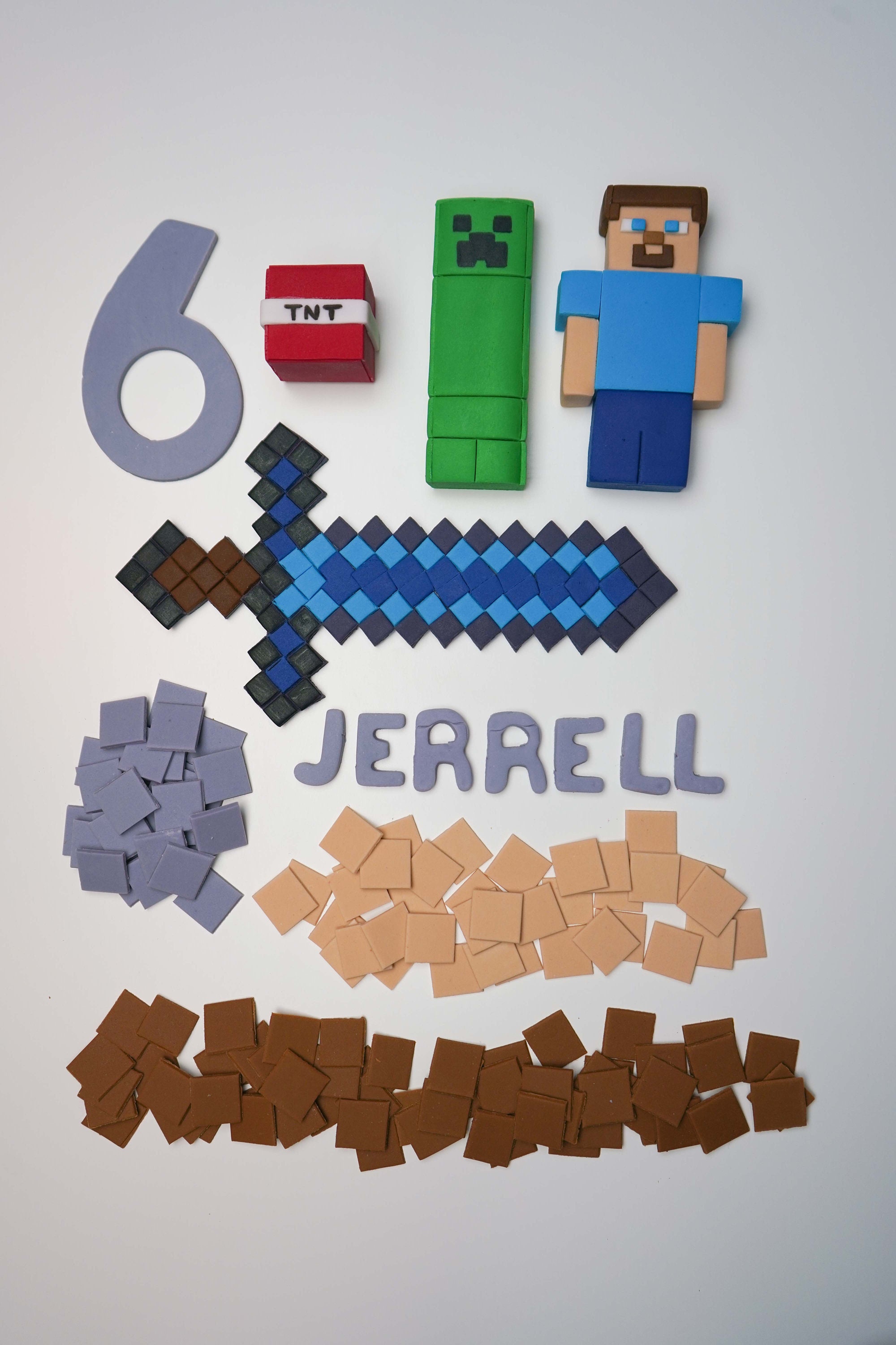 Fondant Sword and Figure Cake Set