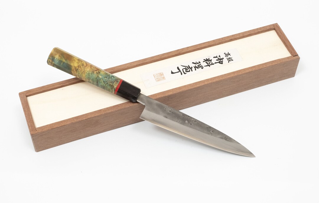 Japanese Kitchen Knife. Model Hiraki, 165mm Blade, 6.5, Custom Made Handle Etsy