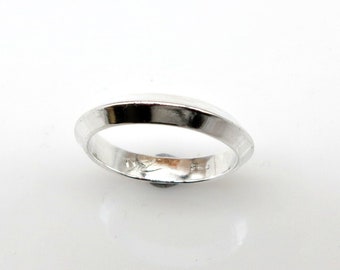Chevron RIng Hand Crafted Hand Formed 925 Sterling Silver Stackable