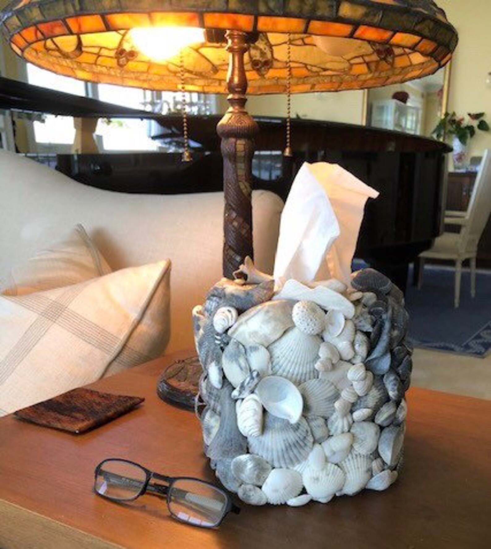 Black and White Tissue Box Etsy