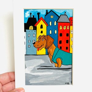 4 x 6 inches - Original Gouache painting