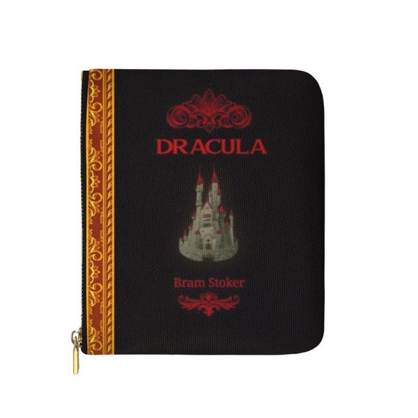 Dracula Book Wallet, Zippered Wallet, Bram Stoker's Dracula Wallet, Dark Academia Wallet, Vampire Wallet, Horror Wallet, Gothic Coin Purse