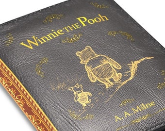 Book Wallet, Winnie The Pooh Wallet, Dark Academia Wallet, Vegan Leather Wallet, Classic Book Wallet, Book Lovers Gift, Bifold Wallet