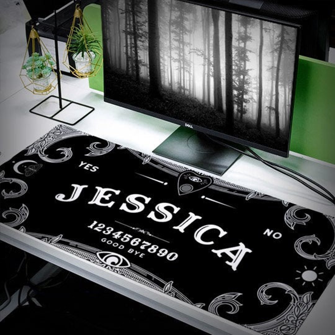 Gothic Office Decor Personalized Desk Mat Dark Academia Room ...