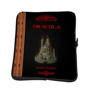 Dracula Laptop Sleeve, Horror Laptop Case, Vampire Laptop Bag, Gothic Laptop Sleeve, Horror Movie Laptop Sleeve, 10"/12"/13"/15"/17"