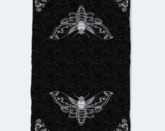 Gothic Bathroom Decor Victorian Gothic Decor Halloween Bathroom Bat Hand  Towel Crescent Moon Decor Gothic Hand Towel 16 X 24 
