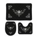 Gothic Home Decor - Death's Head Hawk Moth Bath Mat - Gothic Bathroom Decor - Occult Bathroom Decor - Toilet Seat Cover and Bath Mat Set 