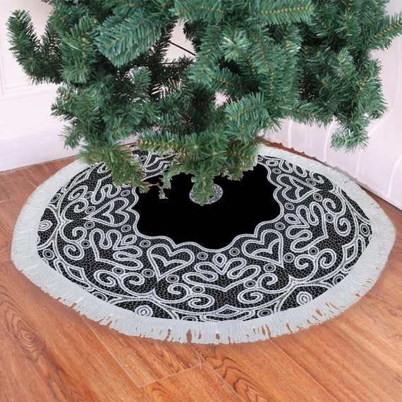 Lace clearance tree skirt