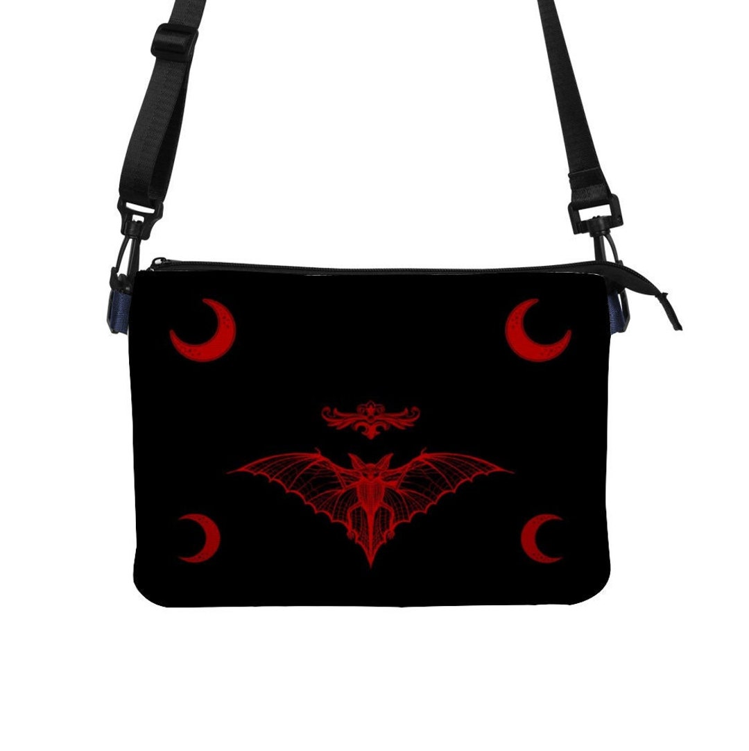 Black Purse Clasp (Red/Black) - Shop TwistedBear Messenger Bags