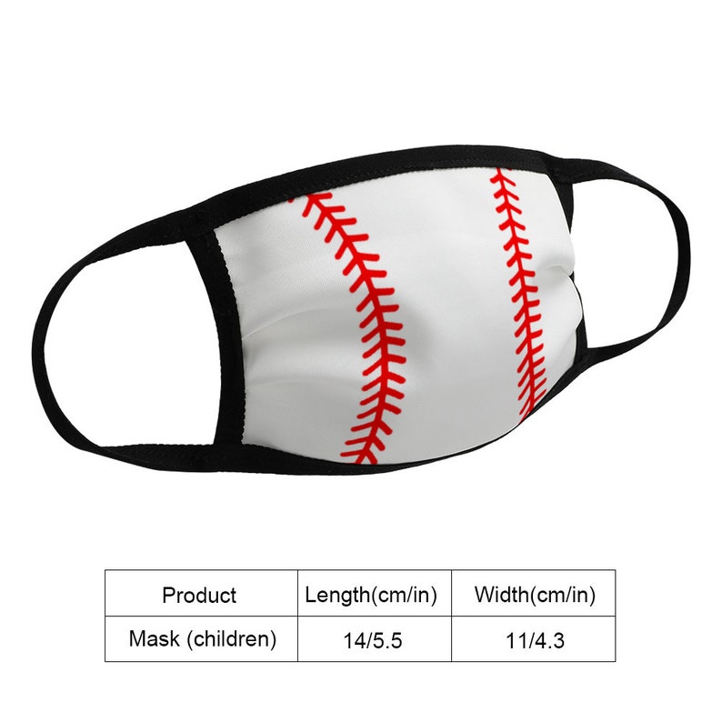 Kids Face Mask Baseball Face Mask Washable Reusable Etsy