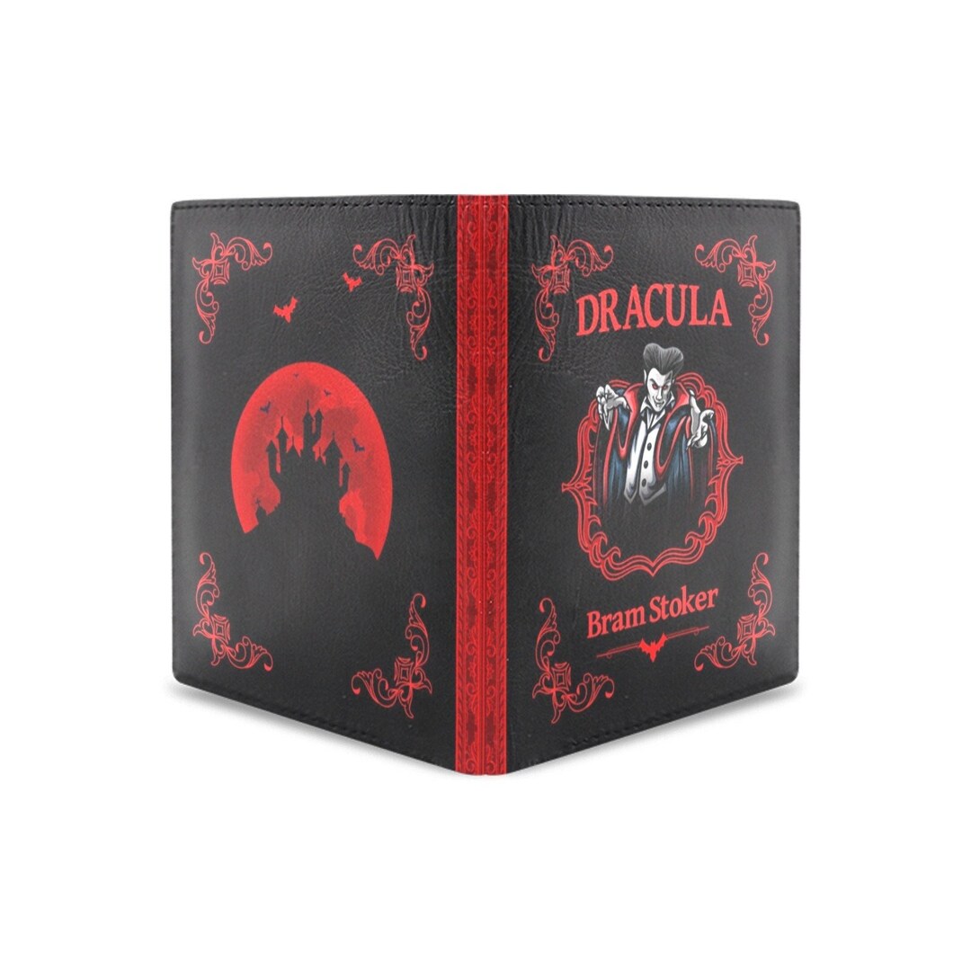 Dracula Wallet, Book Wallet, Vampire Wallet, Horror Wallet, Dark