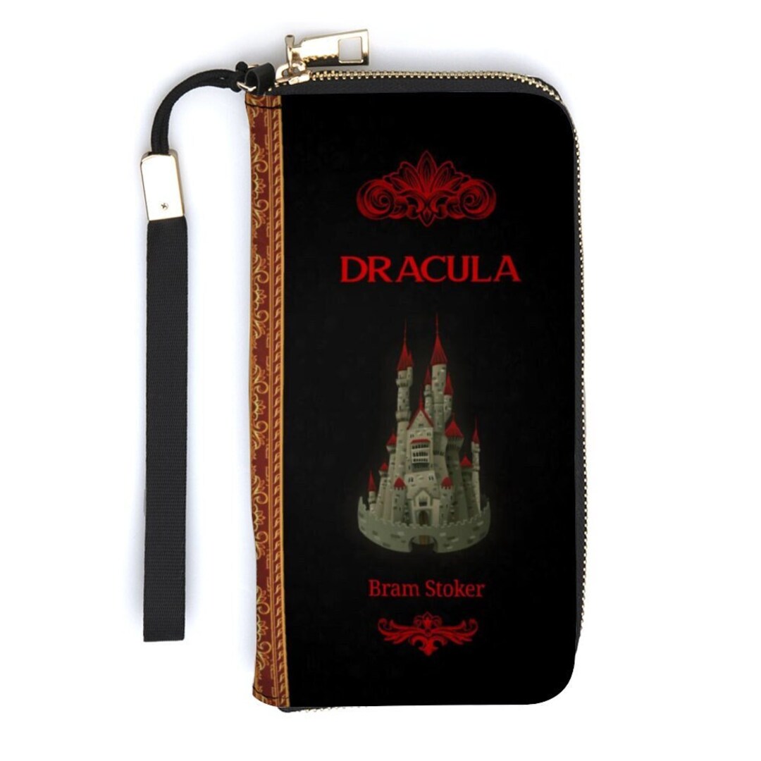 Book Wallet, Dracula Wallet, Gothic Wristlet, Vampire Wallet, Dark