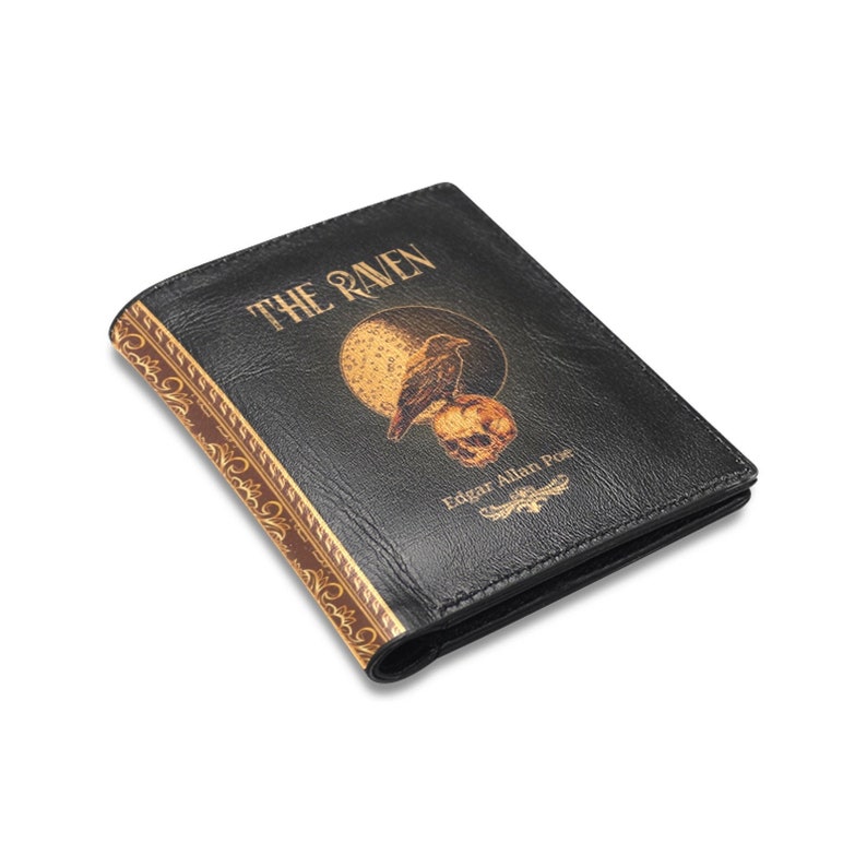 Book Wallet Gothic Wallet Edgar Allan Poe Wallet Dark - Etsy