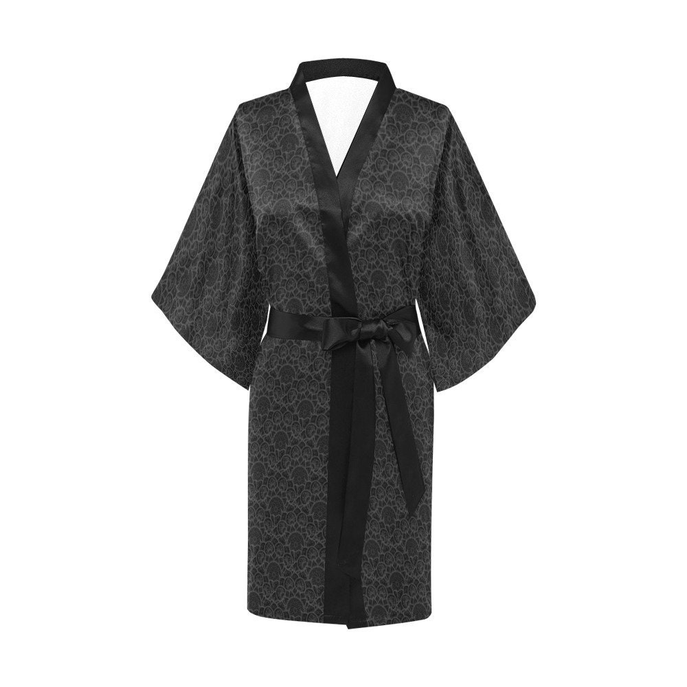 Gothic Kimono Robe Gothic Robe Moth Robe Gothic Kimono - Etsy