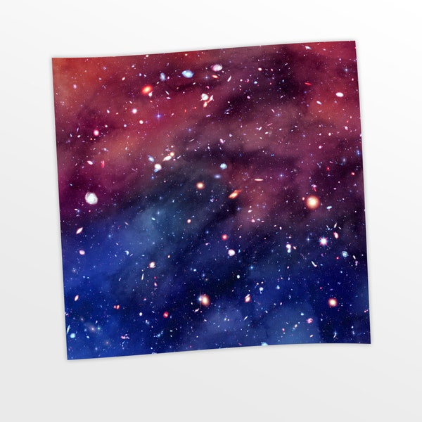 Celestial Silk Scarf, Outer Space Scarf, Celestial Altar Cloth, Colorful Stars Scarf, Night Sky Altar Cloth, Witchy Scarf, Astronomy Scarf