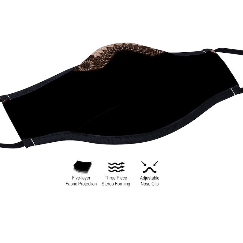 Designer Face Mask Lace Mask Nude and Black Mask - Etsy