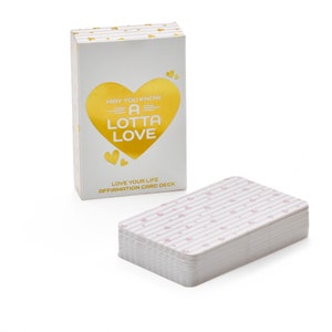 Cartes d'affirmation A Lotta Love | Cartes d'inspiration | Cartes de motivation | Jeu de cartes
