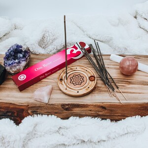 100% Natürliche Rosen Räucherstäbchen | Angst Aromatherapie | Räucherstäbchen | Stressabbau | Selbstpflege | Aromatherapie Seelische Gesundheit