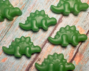 24 Dinosaur Soaps/Kids Party Favors/Soap Embeds/Personalized Party Favors