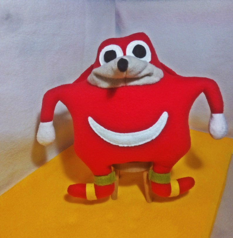 Ugandan Knuckles Plush Toy Red HandMade Uganda Do You Know De | Etsy
