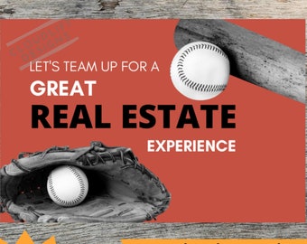 Let's Team Up For a Great Real Estate Experience Pop By Gift Tag - Printable PDF Label Sticker - referral marketing - mortgage broker