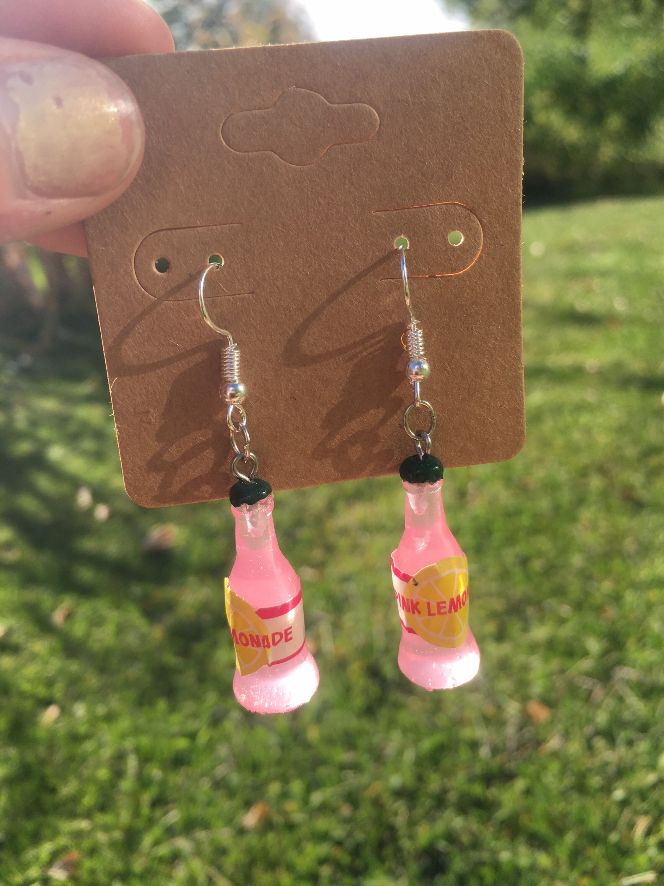 Pink Lemonade Earrings Etsy
