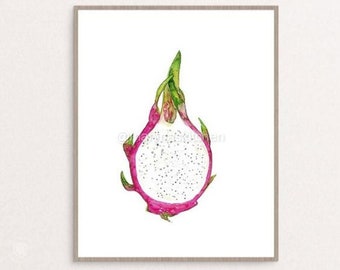 Dragon Fruit Drawing Etsy