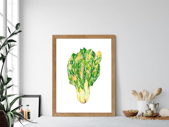 Vegetables Print. Garden. Kitchen Decor. Food Art. 