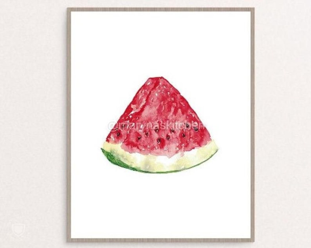 Watermelon Kitchen Decor Painting Kitchen Wall Art Etsy Canada