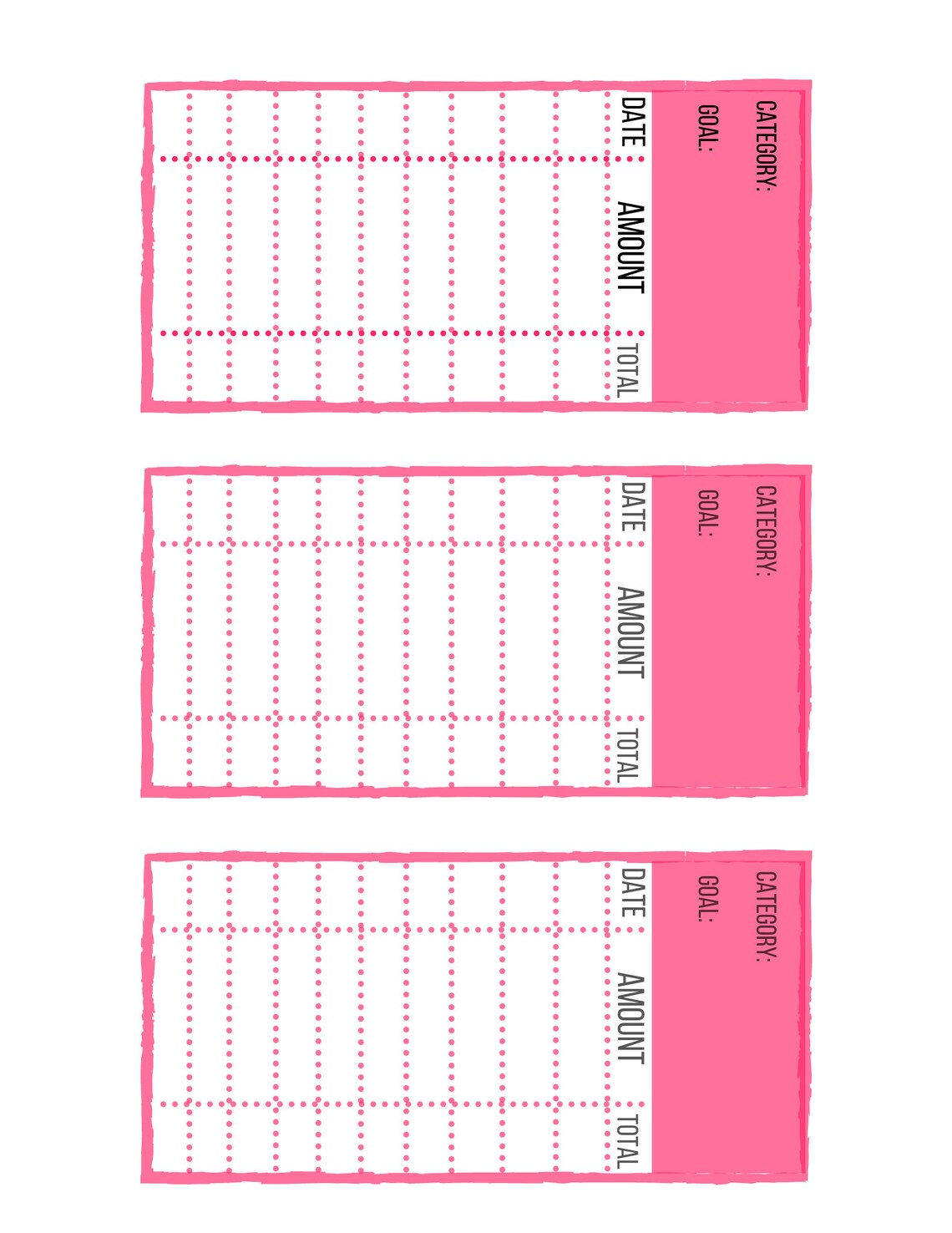 Cash Envelope Inserts Digital Download Envelope Stuffing Etsy