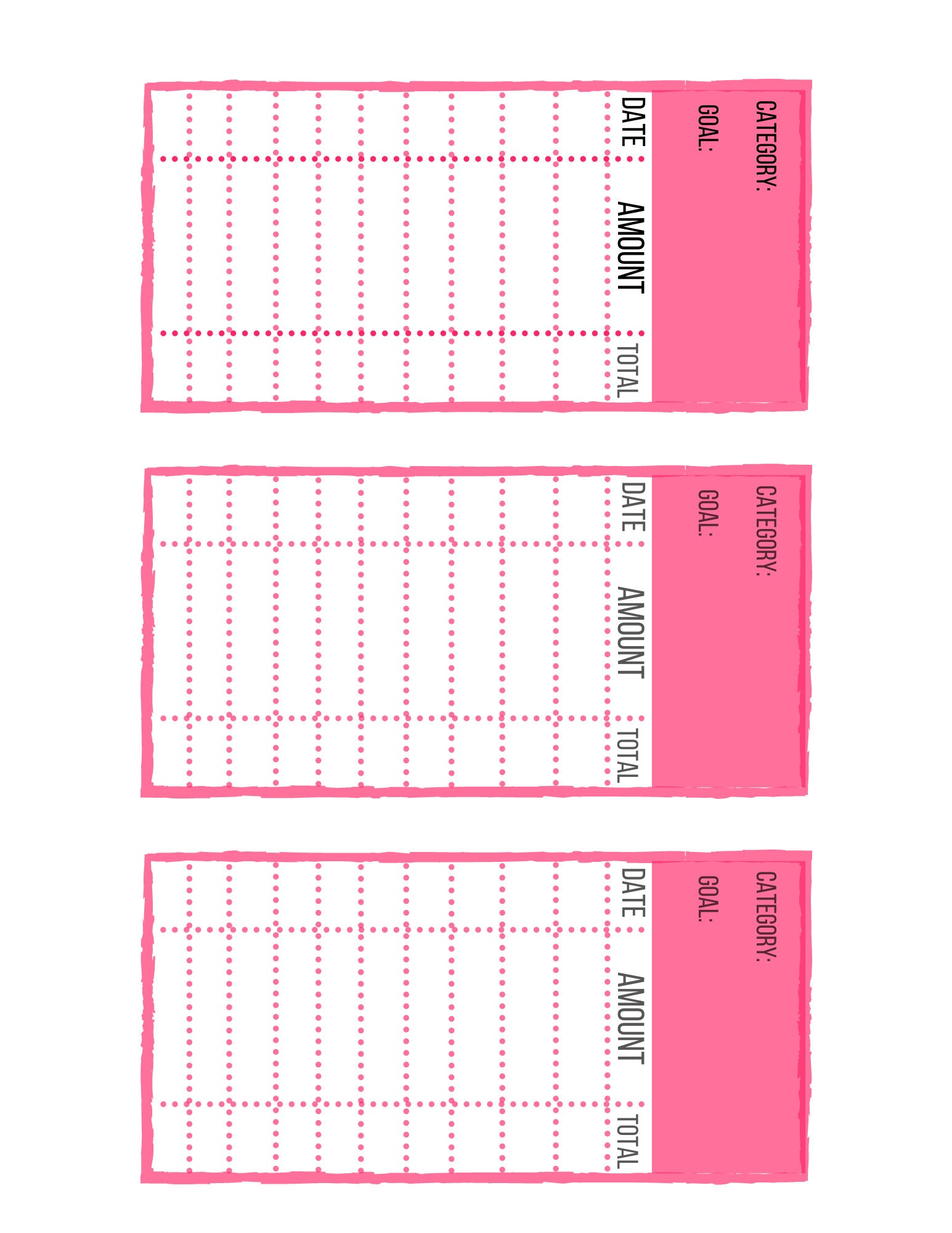 Cash Envelope Inserts Digital Download Envelope Stuffing Etsy