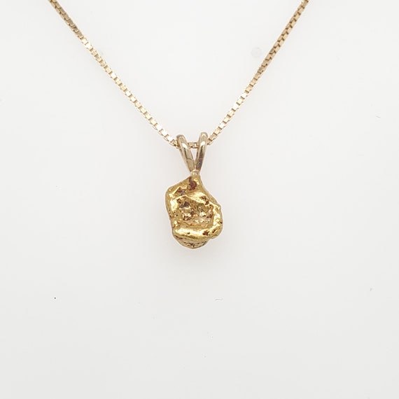 Vintage Genuine Gold Nugget Pendant 