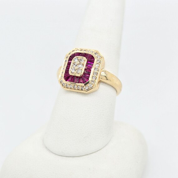 Deco Ruby and Diamond Ring Effy - image 2
