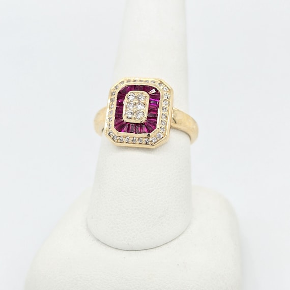 Deco Ruby and Diamond Ring Effy - image 3