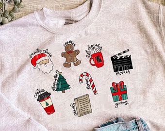 Christmas PNG, Christmas Shirt Design PNG, Santa Sublimation Design DOWNLOAD, Christmas Sublimation Download, christmas movie png