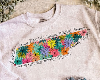Tennessee PNG for Sublimation, Tennessee Sublimation Design, Nashville PNG, Tennessee Sublimation Download, Summer Tennessee PNG
