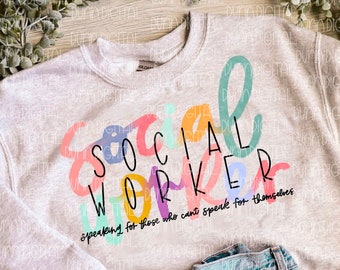 Social Worker PNG, Social Worker Sublimation Design DOWNLOAD, Social Worker Shirt Design, Social Worker png file