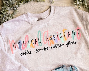 Medical Assistant Sublimation Design Downloads, cna Sublimation Design, Nurse PNG, Nurse PNG Download