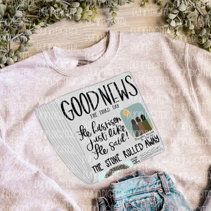 Easter PNG, Christian Easter PNG, Easter Shirt Design png, Matthew 28:6 Sublimation Design DOWNLOAD, Easter Sublimation Download