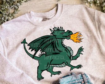 Dragon PNG, Dragon Mascot PNG, Descarga de diseño de sublimación, Dragon Pride PNG, Diseño de camisa de sublimación de dragón